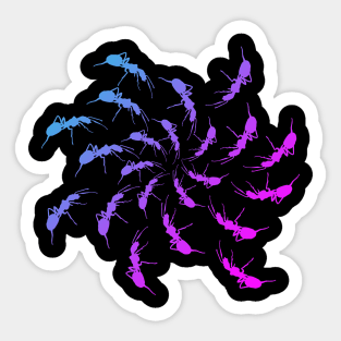 Ants twirl Sticker